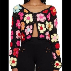 Tach SSENSE Exclusive crochet flower cargidan